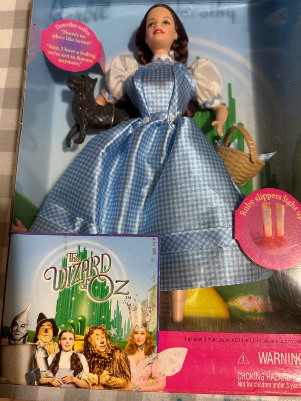 Barbie Dorothy Doll in Blue and White Gingham Dress - Barbie Brand